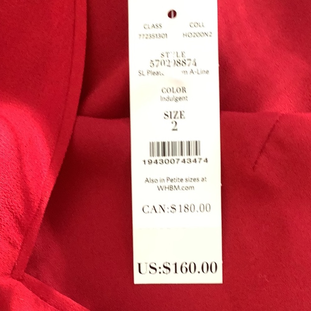 Gorgeous Red Dress 🖤🖤❤️NWT by WHBM - Picture 8 of 13